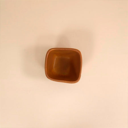 4" Square Bowl / Ochre