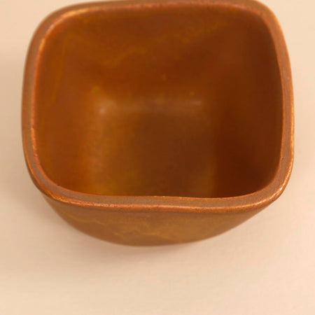 4" Square Bowl / Ochre