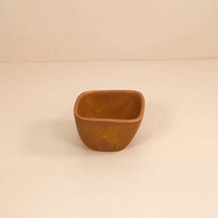 4" Square Bowl / Ochre