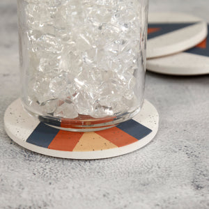 Stone Ceramic Coaster 4pc / Arrow