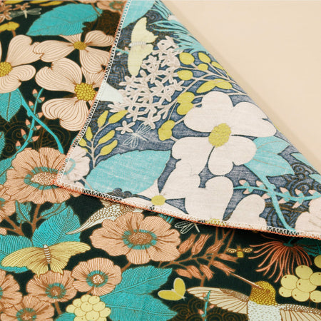 Hummingbirds 4pc Cotton Cocktail Napkins