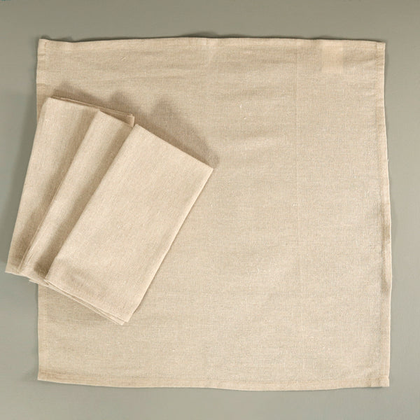 Classic Solid Natural Napkins / 4pc