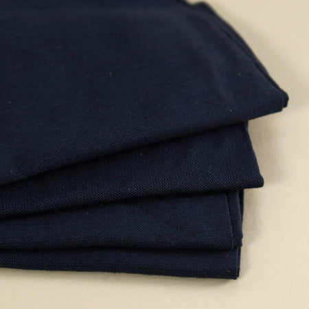 Navy Cotton Napkins / 4pc