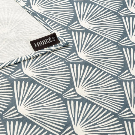 Resin Tablecloth / Fans Blue