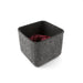 5" Square Felt Storage Bin / Charcoal