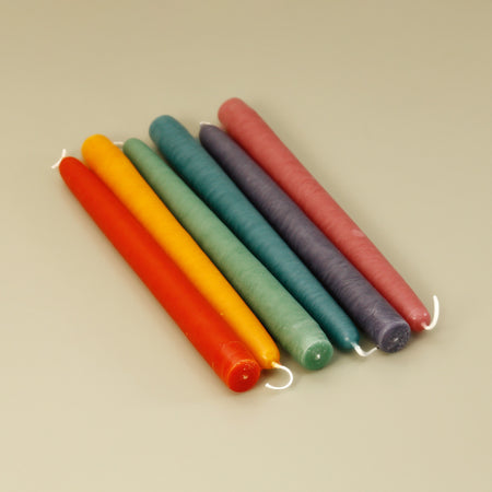 Taper Candle Collection 6pc / Rainbow