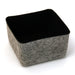 7" Square Felt Storage Bin / Charcoal