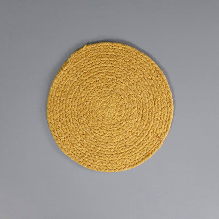 Mabelle Woven Cotton Trivet / Mustard