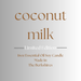 Large Essential Oil Candle / Coconut Milk