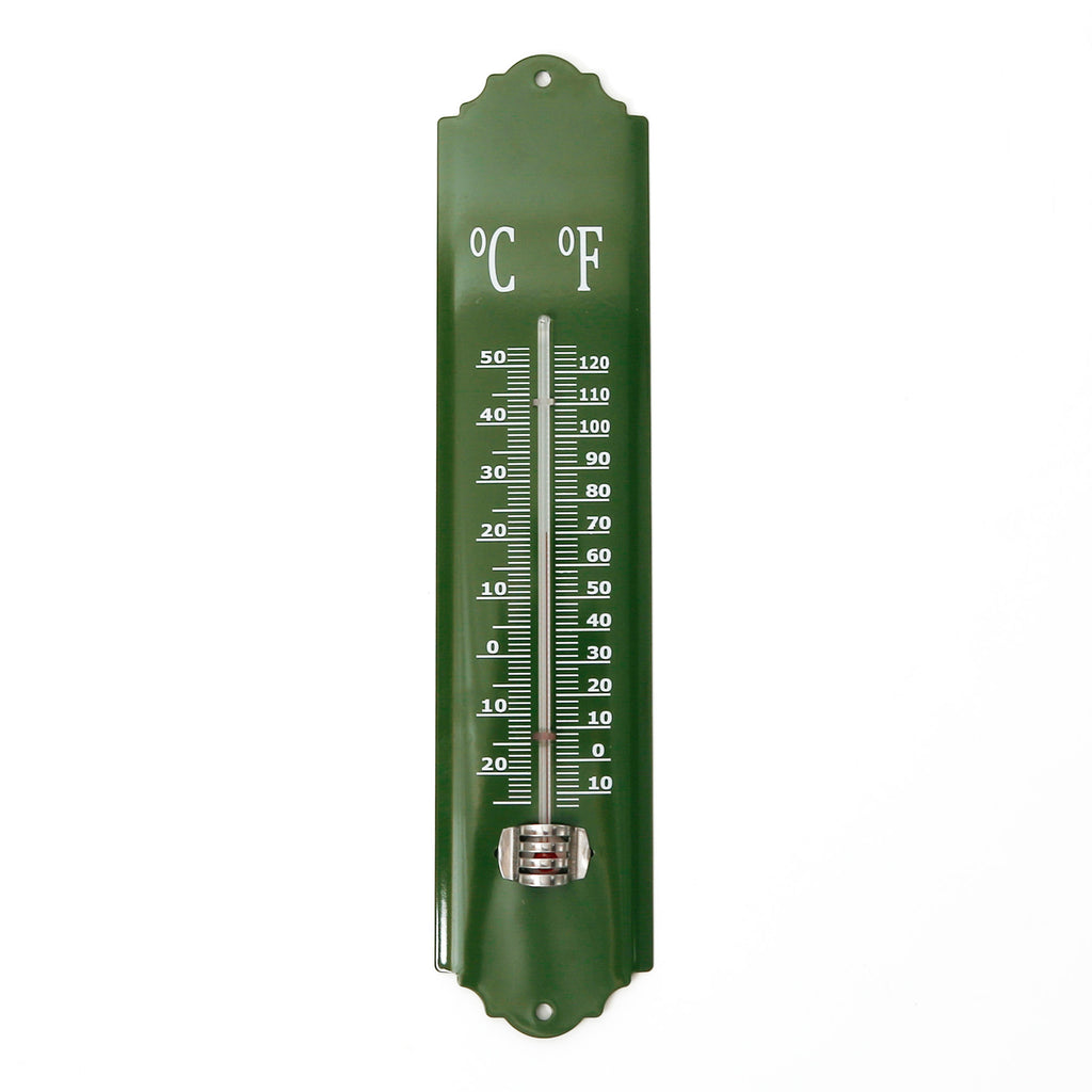 Tin Wall Thermometer / Green