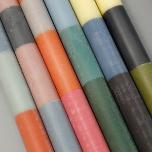 Striped Abstract 6pc Set Candle Tapers