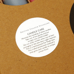 Striped Abstract 6pc Set Candle Tapers