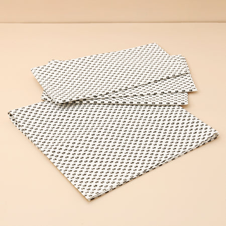 Block Print 4pc Napkin Set / Adeline Snow
