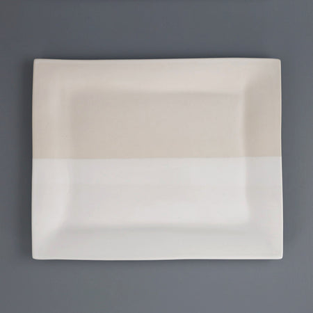 White Duo Square Platter / Large