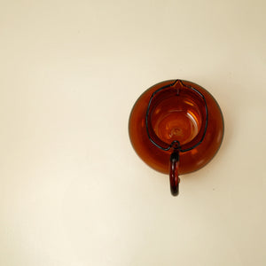 Amber Glass Venetian Pitcher / 25 oz