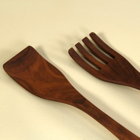 American Walnut Salad Servers