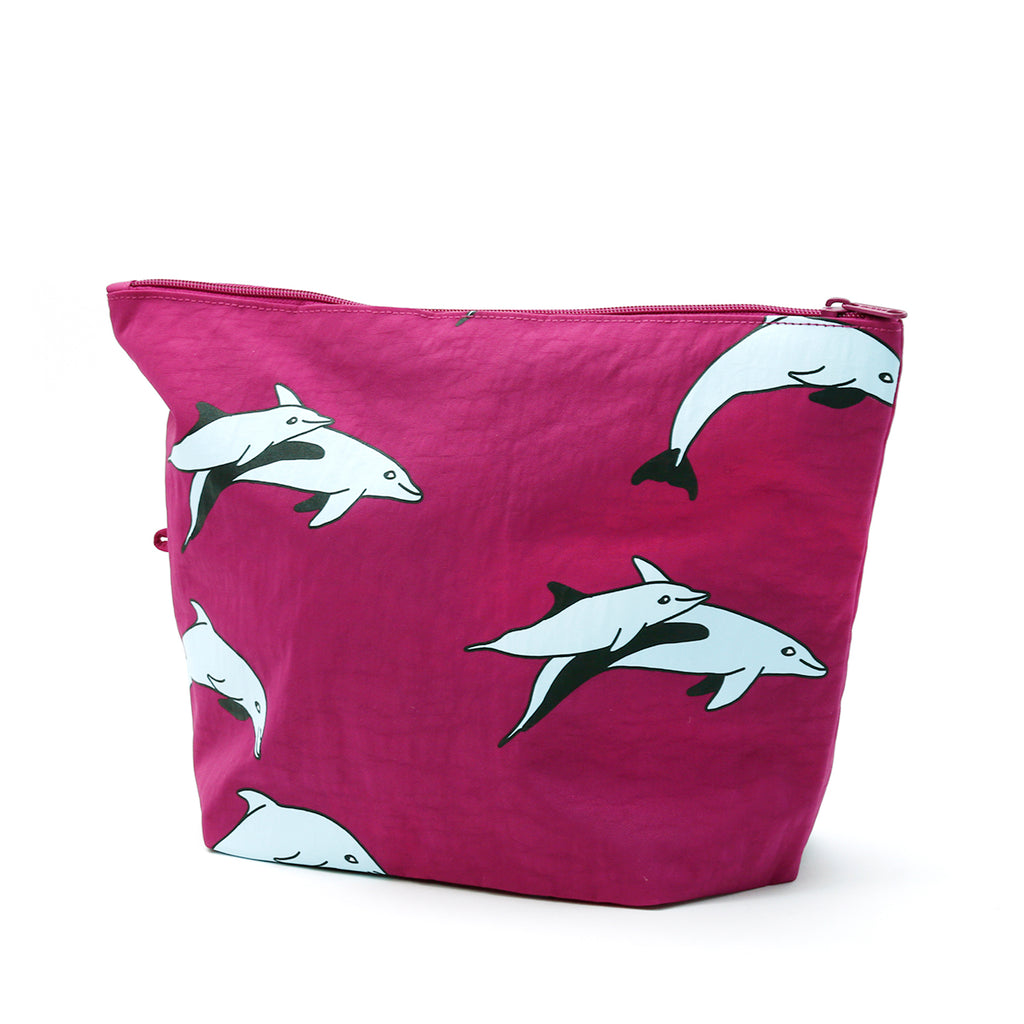 Baggu Large Go Pouch / Dolphins