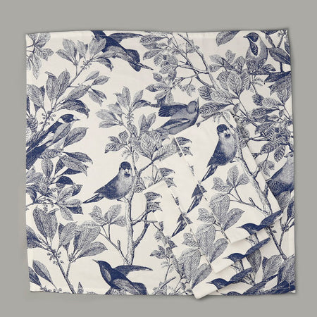 Arbor Birds Blue Dinner Napkins / 4pc