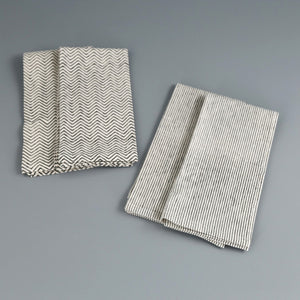 Aspen Slate Handwoven Cotton Napkins / Set of 4