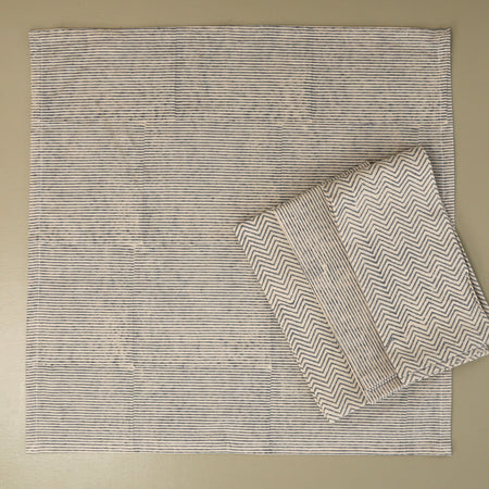 Aspen Blue Handwoven Cotton Napkins / Set of 4