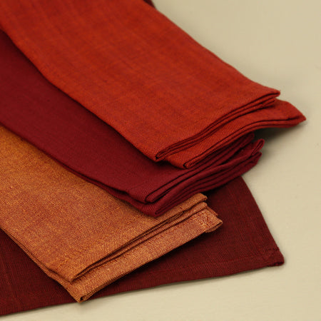 Auburn Assorted Cotton Dinner Napkins 16" / 4pc
