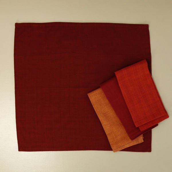 Auburn Assorted Cotton Dinner Napkins 16" / 4pc