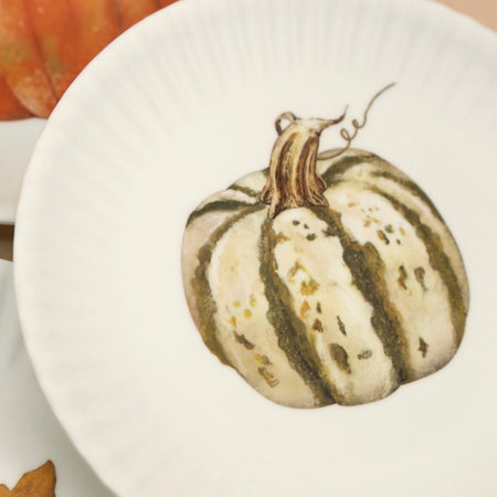 Autumn Hors D'Oeuvre Melamine Plates / Set of 4