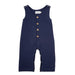 Linen Baby Romper / Navy