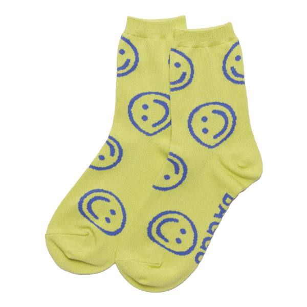 Baggu Crew Socks / Citron Happy
