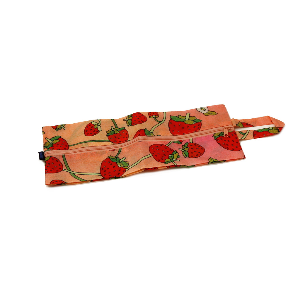 Baggu 3D Medium Zip Pouch / Strawberry Blossom