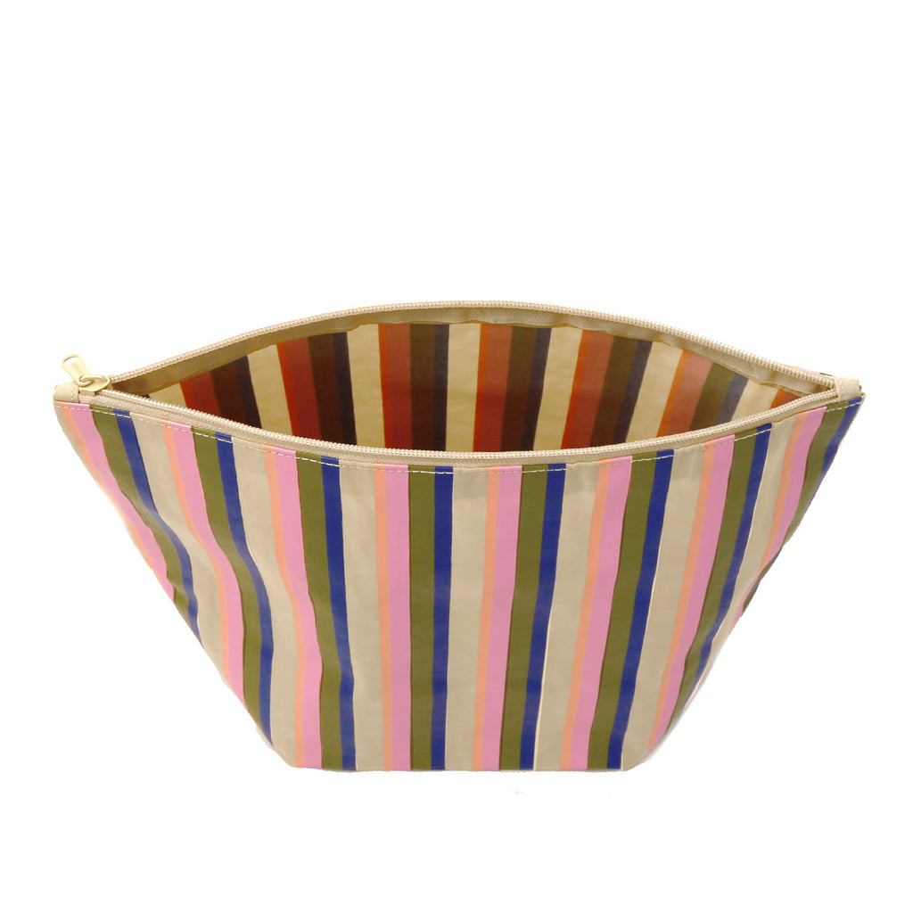 Baggu Large Go Pouch / Candy Shop Stripes