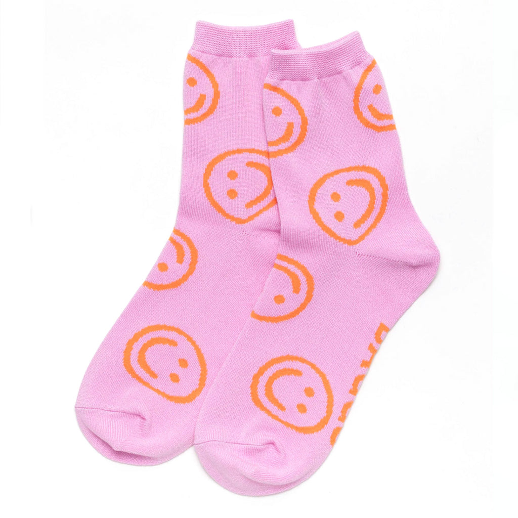 Baggu Crew Socks / Peony Happy