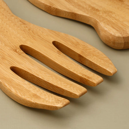 Bamboo Salad Serving Hands