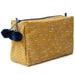 Block Print Toiletry Bag / Basti Mustard