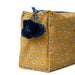 Block Print Toiletry Bag / Basti Mustard