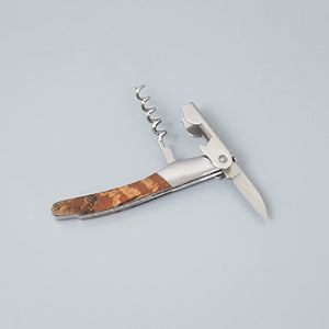Spalted Beech with Coral Inlay Corkscrew