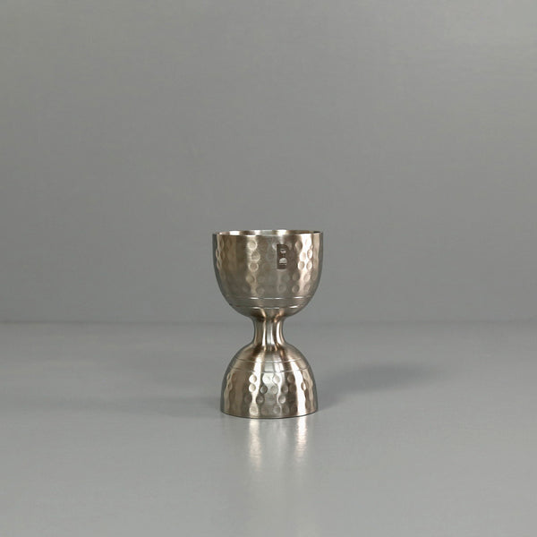 Bell Jigger / Hammered Stainless Steel