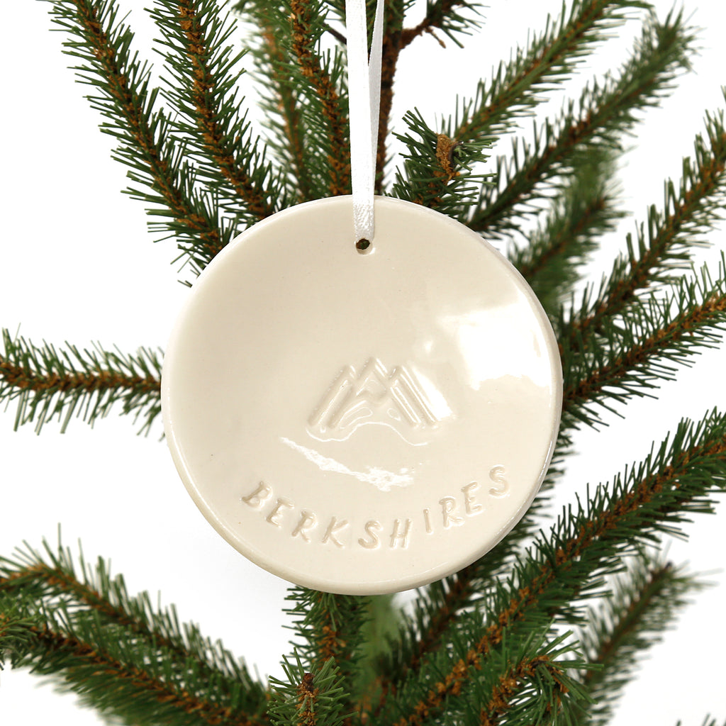 Handmade Ceramic Ornament / Berkshire Mountains