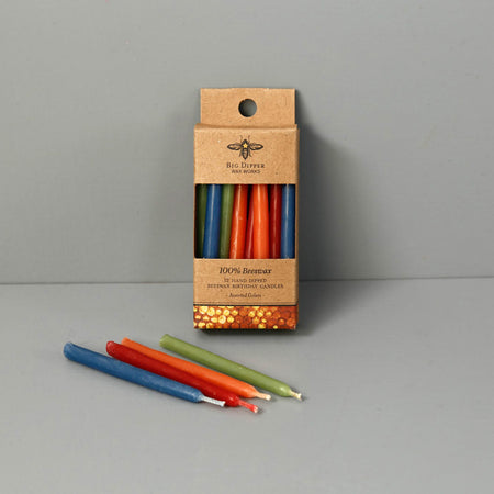 Big Dipper Beeswax Standard Birthday Candles / 12pc
