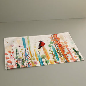 Watercolor Bird Placemat / Design D