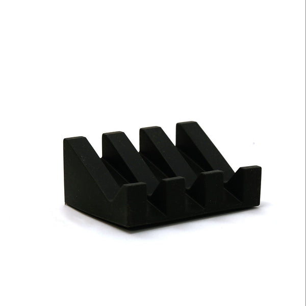Silicone Slanted Soap Dish / True Black