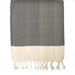 Kalkedon Turkish Cotton Hand Towel / Black & Natural