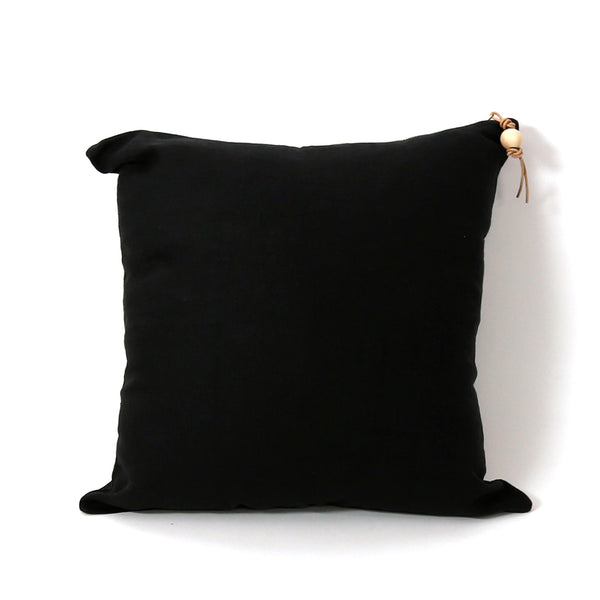 Washed Linen Pillow / Black