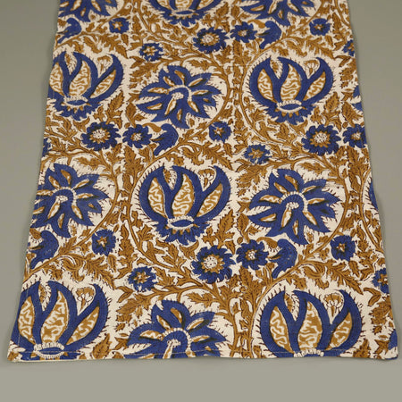 Block Print Runner / Royal Ochre 13" x 60"