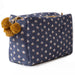 Block Print Toiletry Bag / Aja Navy