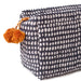 Block Print Toiletry Bag / Navy Dot