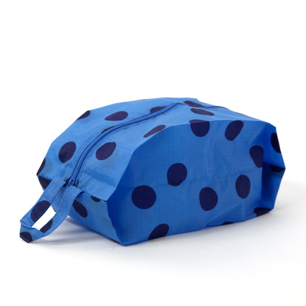 Baggu 3D Medium Zip Pouch / Blue Dots