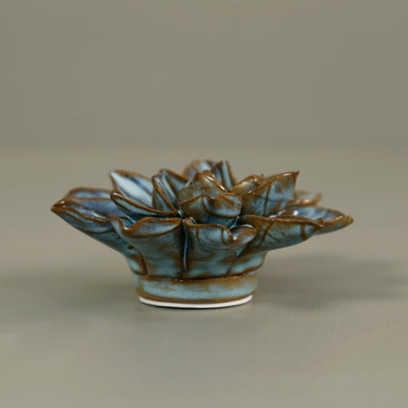 Ceramic Flower / Japanese Blue