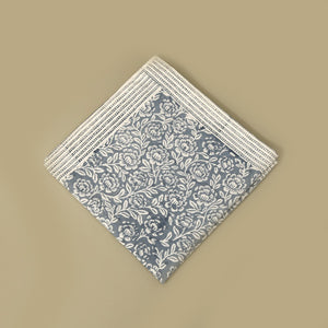 Blue Foliage Cotton Napkins / 4pc