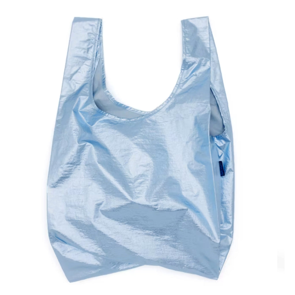 Baggu Standard Grocery Bag / Metallic Light Blue